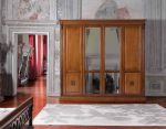 Шкаф 4–х дверный с зеркалами (с кассетницей) PUCCINI Ciliegio Saoncella